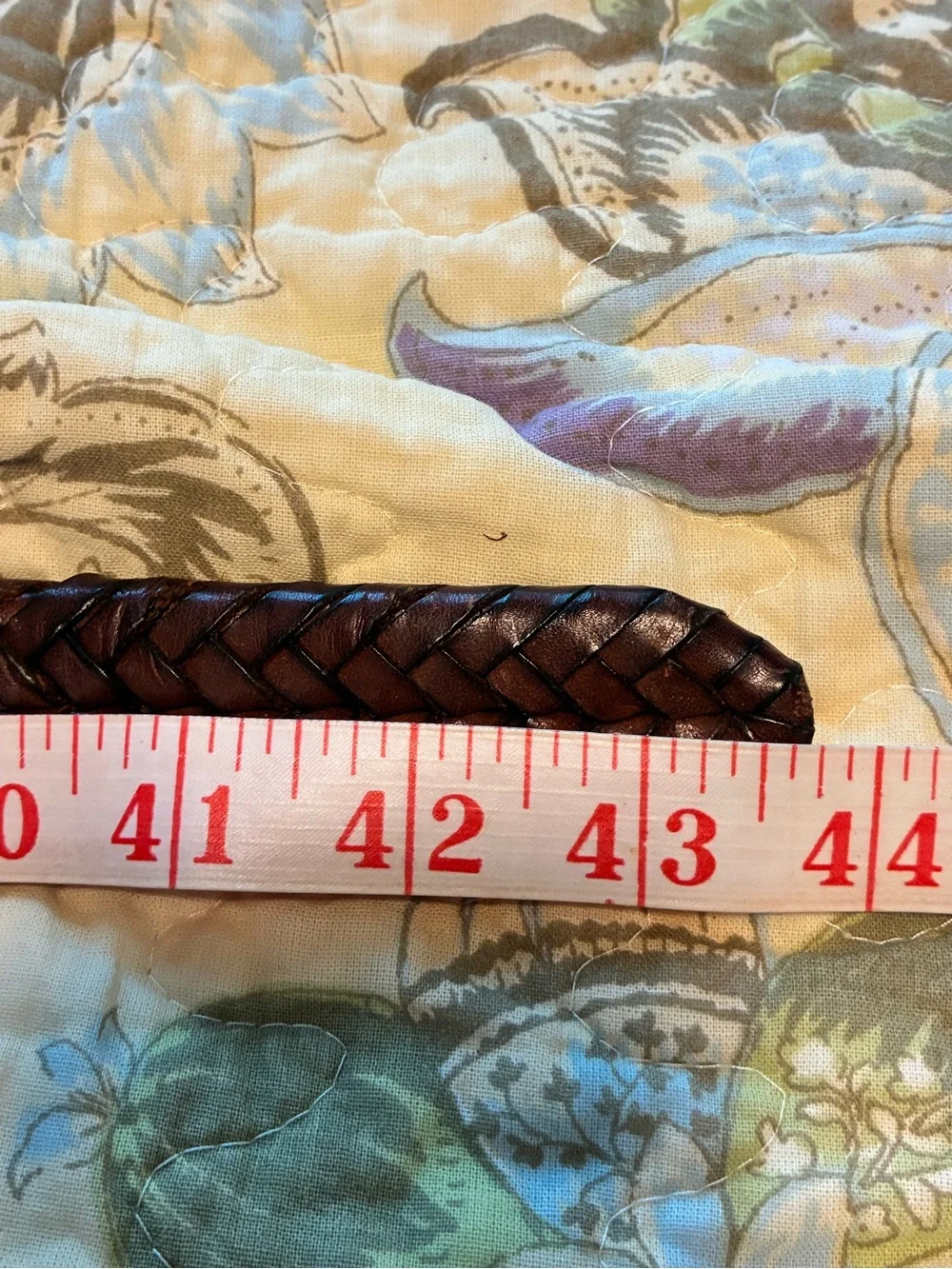 Coach Braided Men's Leather Strap in Dark Brown